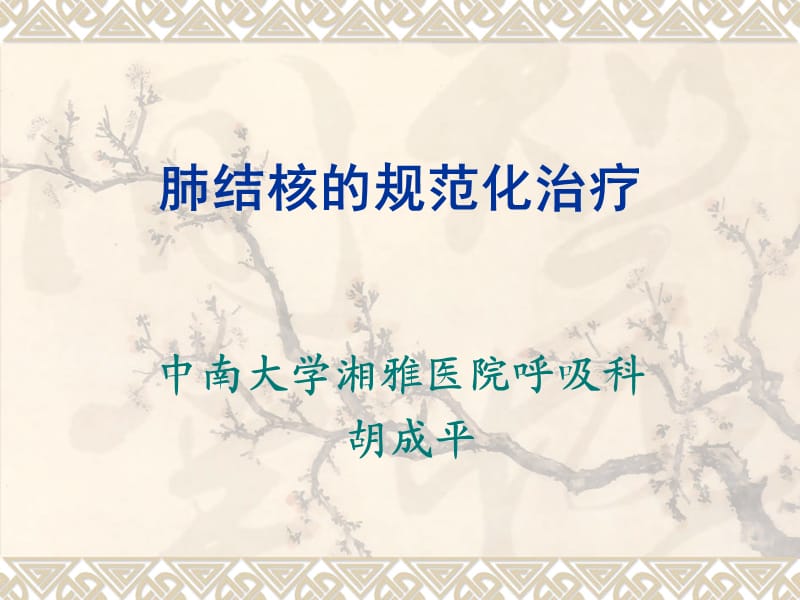 肺结核的规范化治疗.ppt_第1页