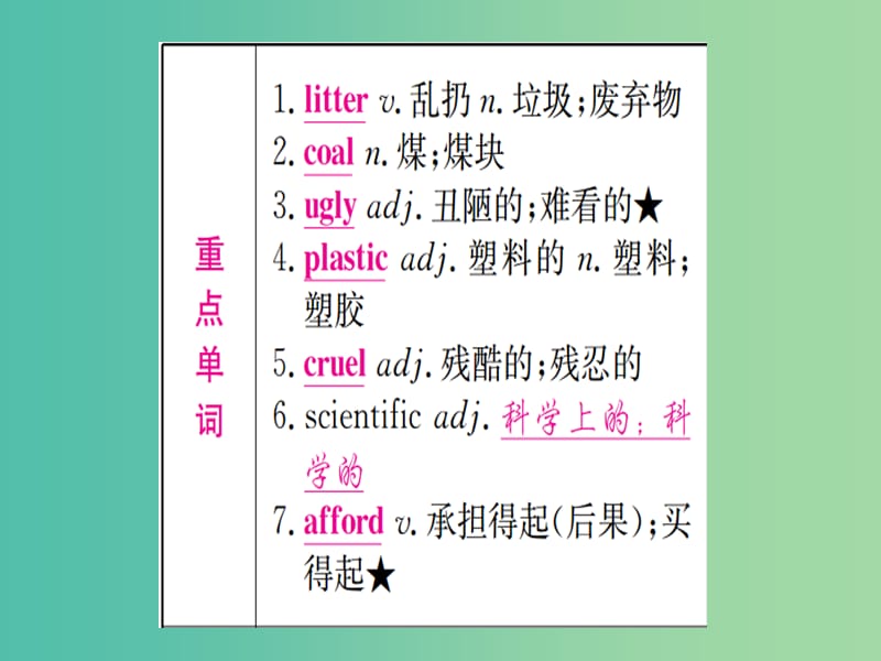 中考英语 第一篇 教材系统复习 九全 Units 13-14课件 人教新目标版.ppt_第2页