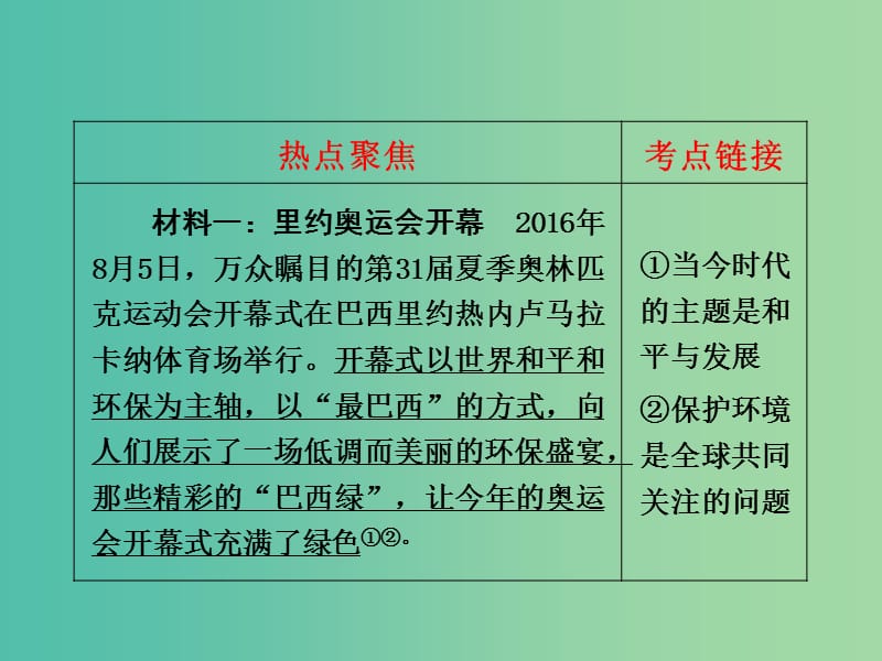 中考政治试题研究 第3部分 热点专题研究 专题5 扬威里约赛场,弘扬奥运精神精讲课件.ppt_第3页