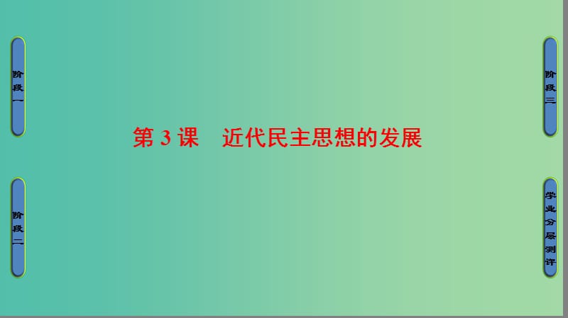 高中历史 第1单元 从“朕即国家”到“主权在民”第3课 近代民主思想的发展课件 岳麓版选修2.ppt_第1页