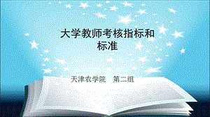 大學(xué)教師績(jī)效考核指標(biāo)體系.ppt