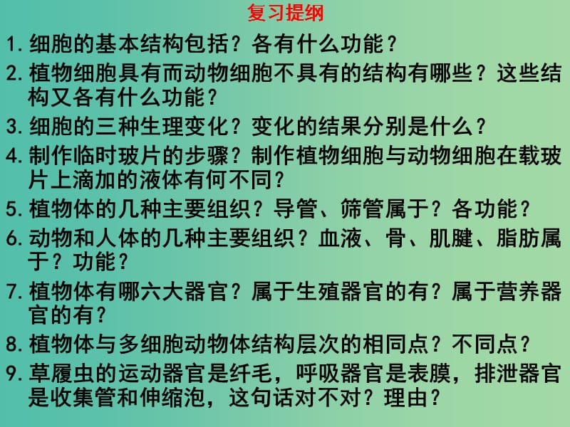 中考生物8环境中生物的统一性复习课件.ppt_第2页