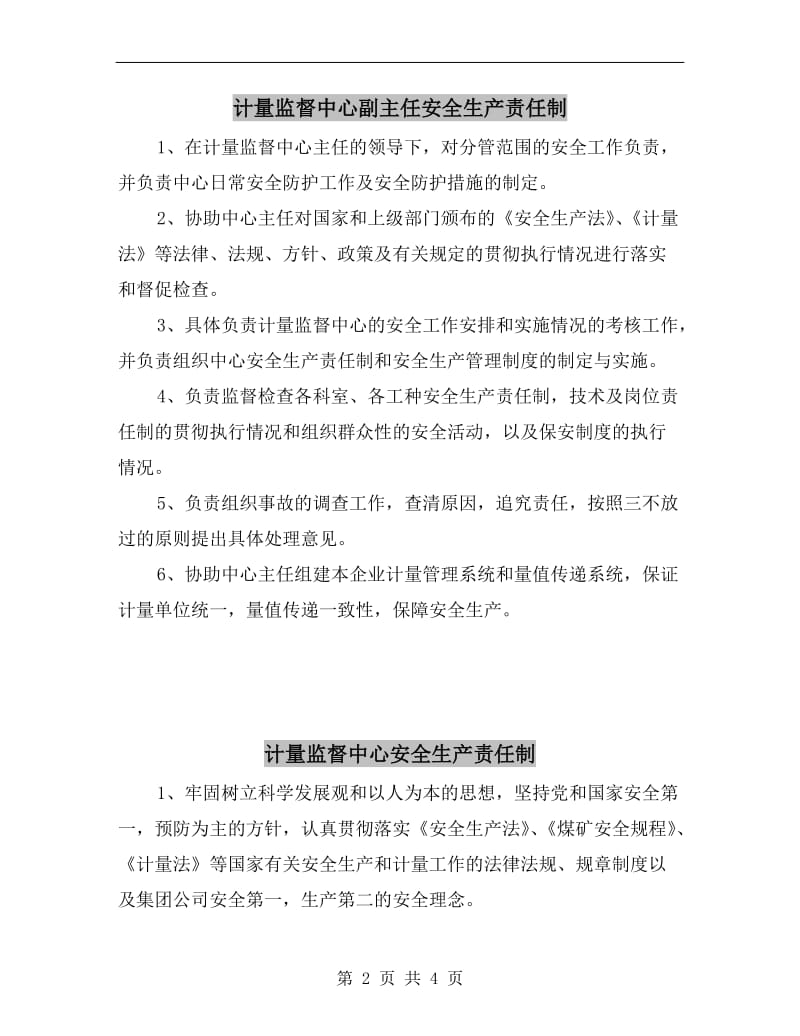 计量监督中心副主任安全生产责任制.doc_第2页