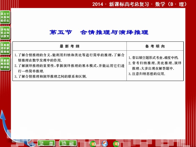 课标高考总复习·数学6-5合情推理与演绎推理.ppt_第1页