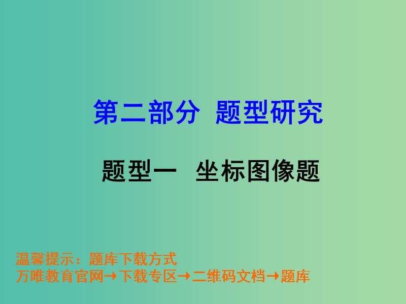 中考物理复习 第二部分 题型研究 题型一 坐标图像题课件.ppt_第1页