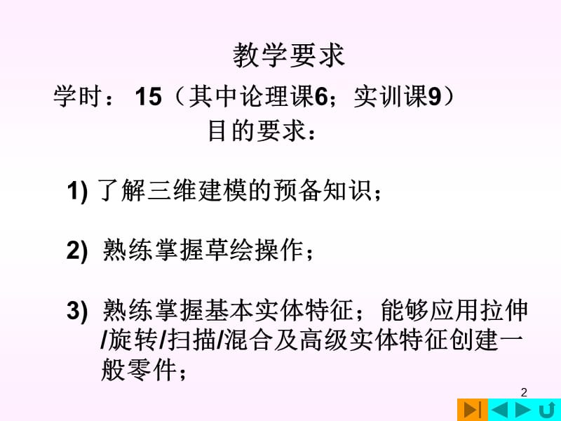 PROE基础实体特征ppt课件_第2页