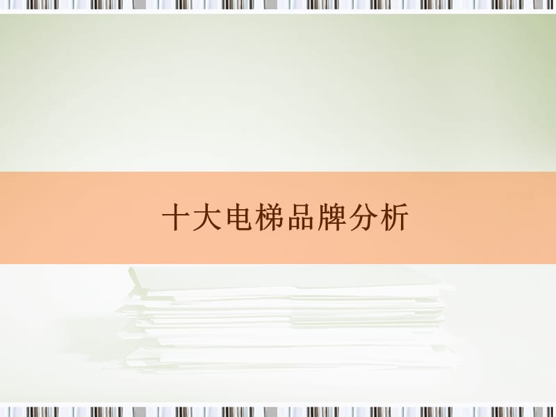 《大电梯品牌分析》PPT课件.ppt_第1页