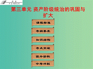 中考?xì)v史總復(fù)習(xí) 第五部分 世界近代史 第三單元 資產(chǎn)階級(jí)統(tǒng)治的鞏固與擴(kuò)大課件.ppt