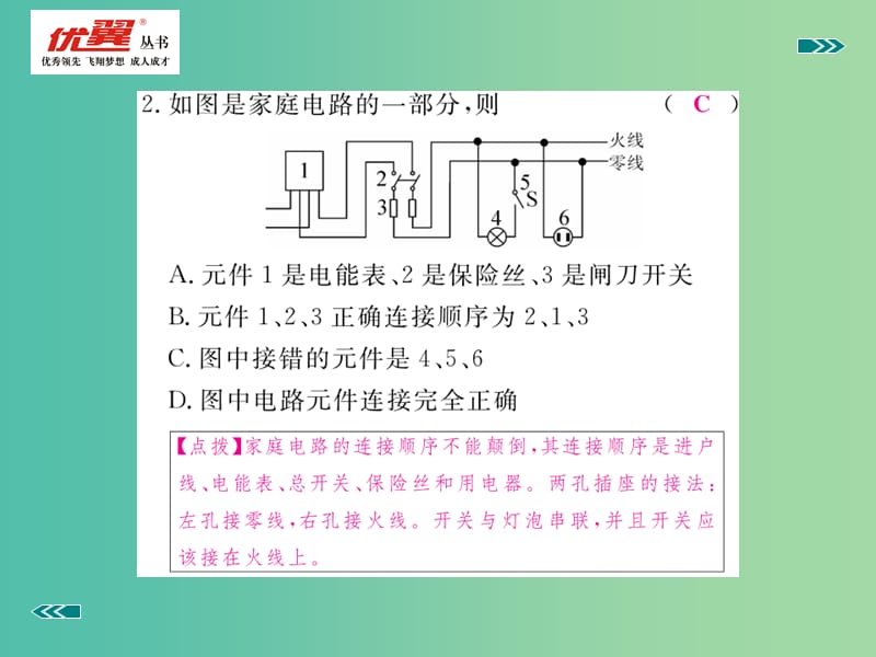 九年级物理下册18.1家庭电路习题课件新版粤教沪版.ppt_第3页