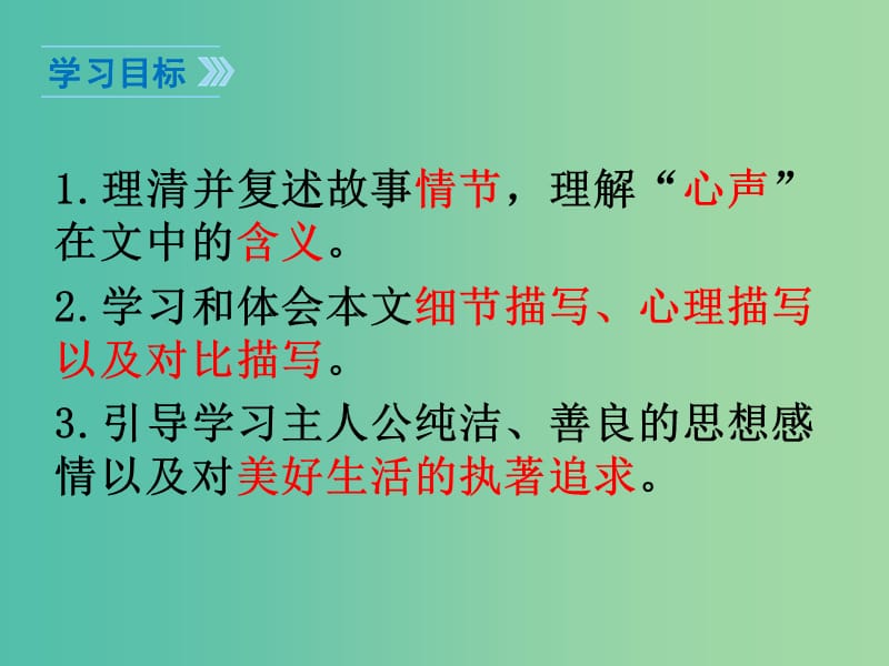 七年级语文下册 第1单元 4 心声课件 鄂教版.ppt_第2页