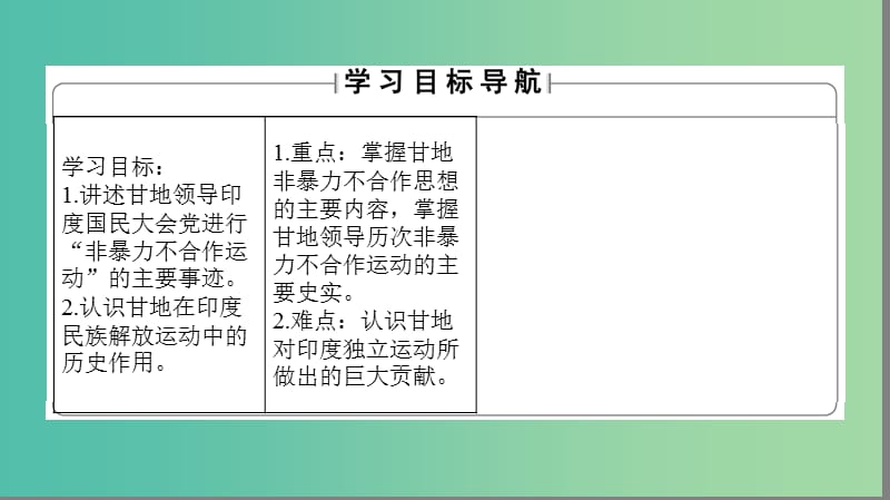 高中历史 专题4 亚洲觉醒的先驱 3 圣雄甘地课件 人民版选修4.ppt_第2页