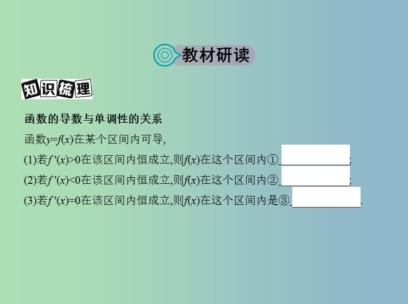 高三数学一轮复习第三章导数及其应用第二节导数与函数的单调性课件理.ppt_第2页