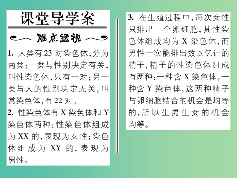 八年级生物下册 第七单元 第二章 第四节 人的性别遗传课件 （新版）新人教版.ppt_第2页