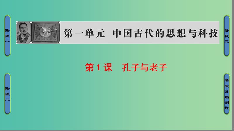 高中历史 第1单元 中国古代的思想和科技 第1课 孔子与老子课件 岳麓版必修3.ppt_第1页