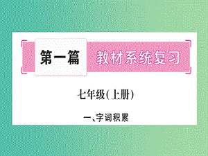 中考語文 教材系統(tǒng)復(fù)習(xí) 七上課件 語文版.ppt