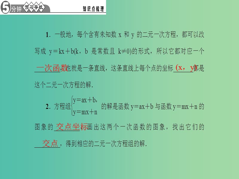 八年级数学下册 19.2.3 一次函数与方程、不等式 第2课时 一次函数与二元一次方程组课件 （新版）新人教版.ppt_第2页