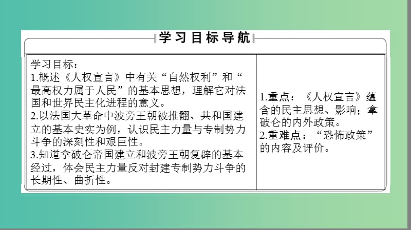 高中历史 第2单元 民主与专制的搏斗 第6课 法国大革命课件 岳麓版选修2.ppt_第2页