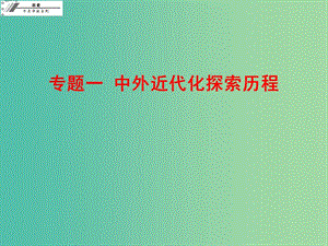 中考歷史總復(fù)習(xí) 專題一 中外近代化探索歷程課件.ppt