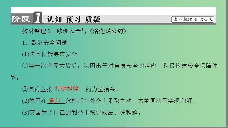 高中历史 专题2 凡尔赛—华盛顿体系下的和平 2 火山上的短暂稳定课件 人民版选修3.ppt_第3页