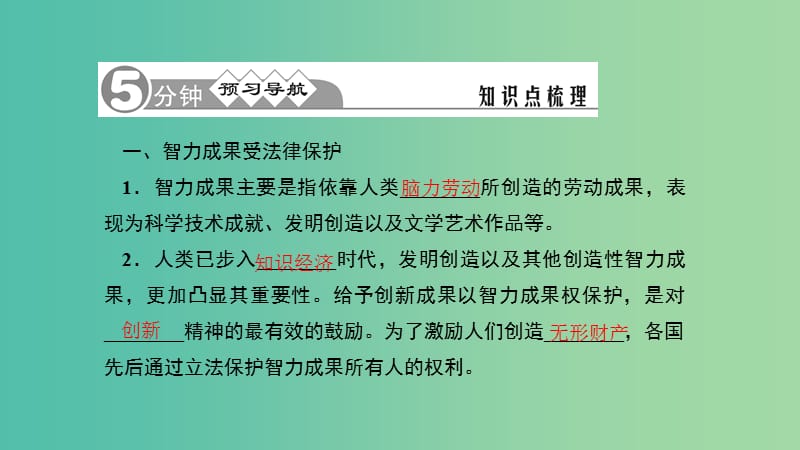 八年级政治下册 3.7.3 无形的财产课件 新人教版.ppt_第2页