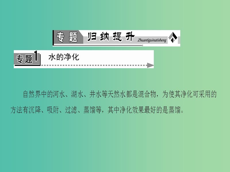 高中化学第2单元化学与资源开发利用单元归纳提升课件新人教版.ppt_第3页