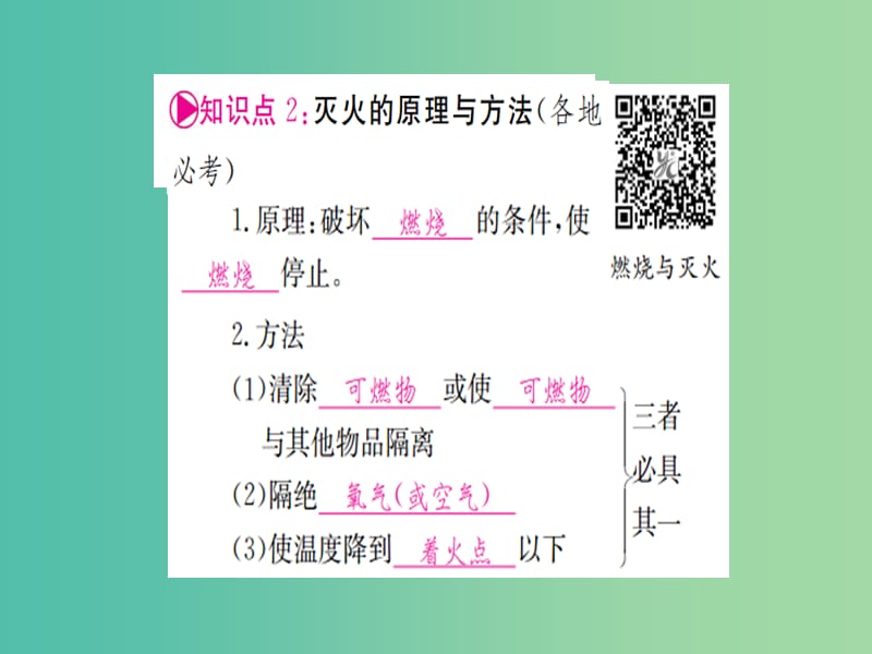 中考化学 第七单元 燃料及其利用复习课件.ppt_第2页