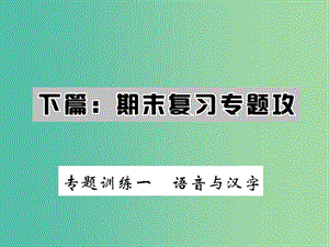 七年級(jí)語(yǔ)文下冊(cè) 第六單元 專(zhuān)題訓(xùn)練一 語(yǔ)音與漢字課件 新人教版.ppt