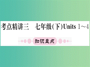 中考英語 第一篇 教材系統(tǒng)復(fù)習(xí) 七下 Units 1-4課件 人教新目標版.ppt