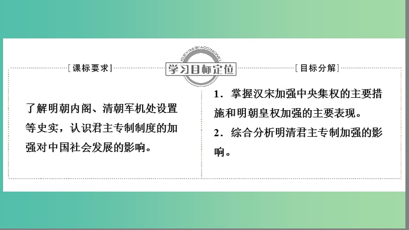 高中历史 第一单元 中国古代的中央集权制度 1.4 专制集权的不断加强课件 岳麓版必修1.ppt_第2页