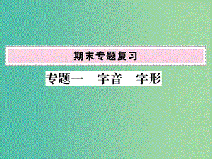 八年級(jí)語(yǔ)文下冊(cè) 專題一 字音 字形復(fù)習(xí)課件 （新版）語(yǔ)文版.ppt