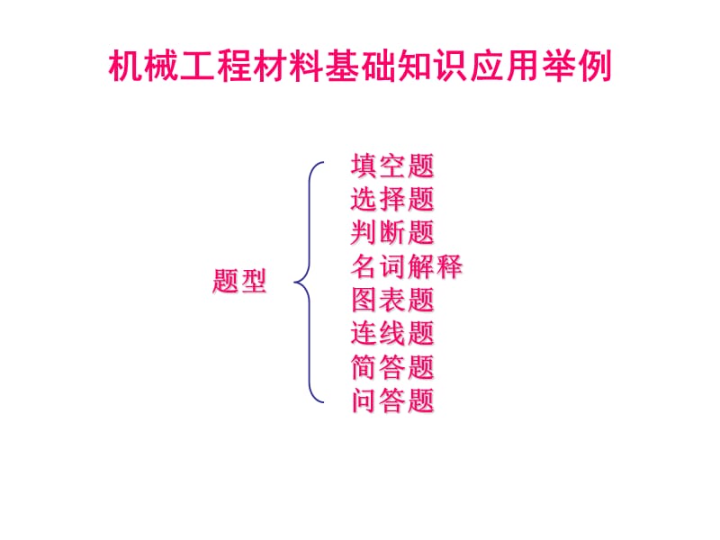 机械工程材料知识应用举例.ppt_第1页