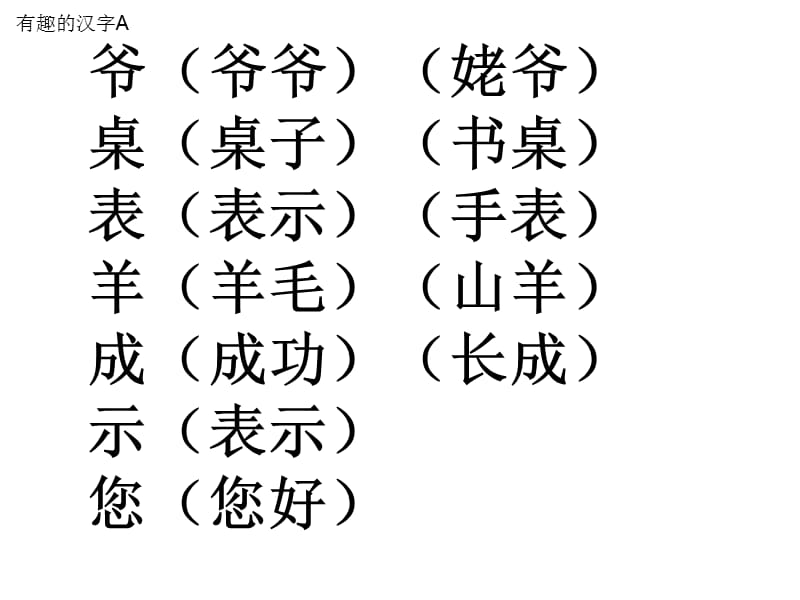 S版小学语文一年级下册生字组词.ppt_第2页