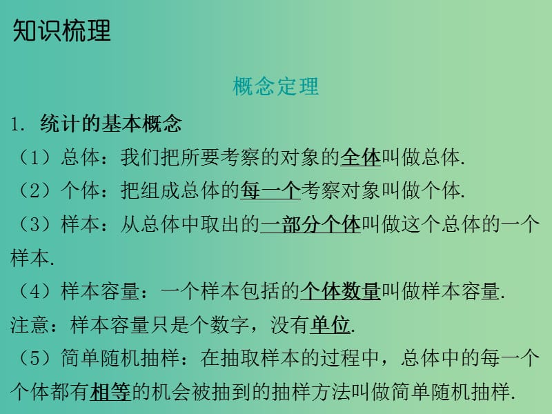 中考数学总复习 第一部分 教材梳理 第七章 统计与概率 第1节 抽样与数据分析课件.ppt_第2页