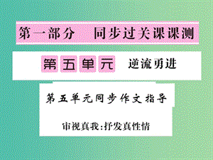 七年級(jí)語(yǔ)文下冊(cè) 第五單元 同步作文指導(dǎo) 審視真我：抒發(fā)真性情課件 北師大版.ppt