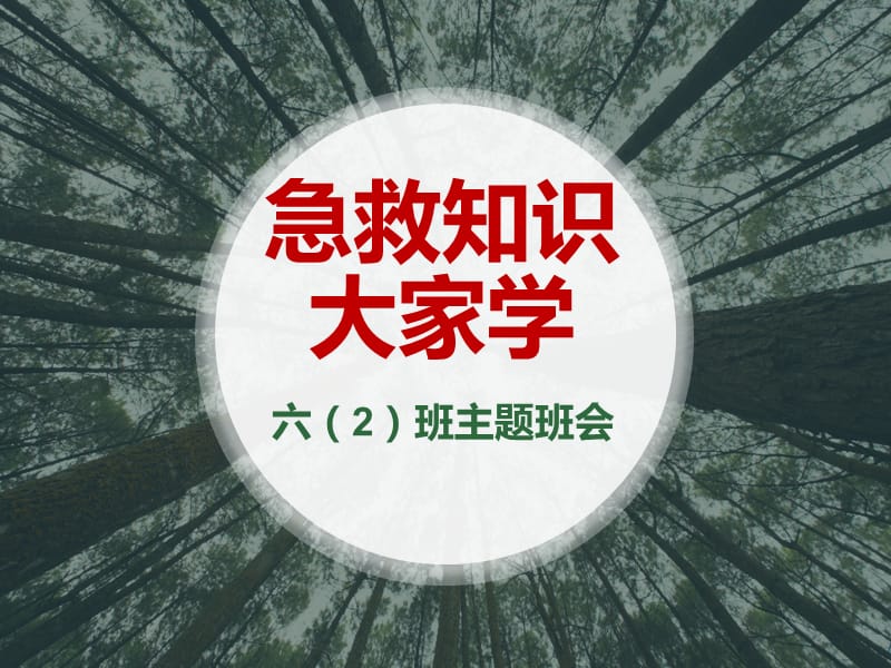 “急救知识大家学”主题班会.ppt_第1页