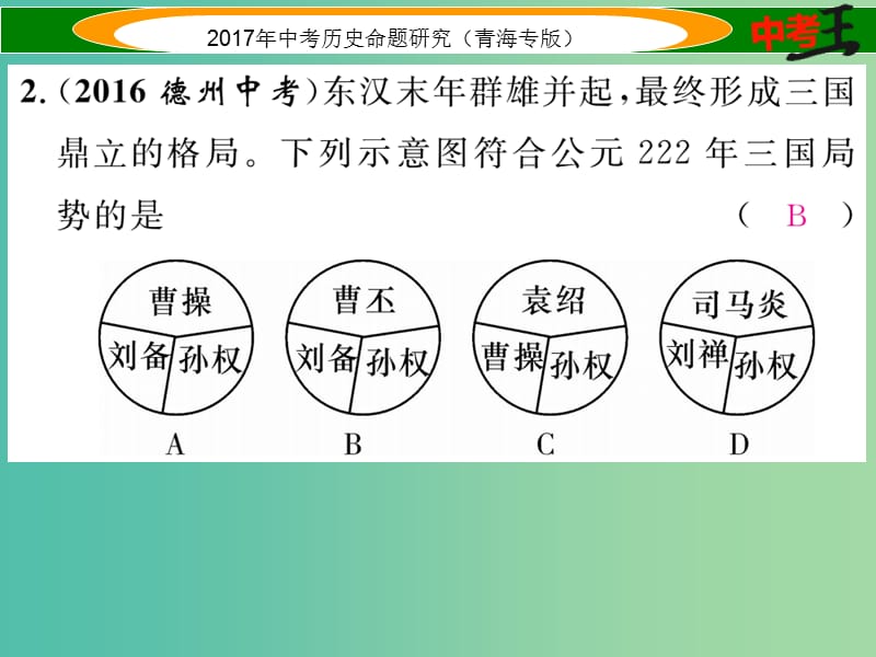 中考历史总复习 教材知识梳理篇 第三单元 政权分立与民族融合课件.ppt_第3页