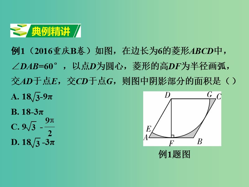 中考数学 第二部分 题型研究 题型二 阴影部分面积计算课件.ppt_第2页