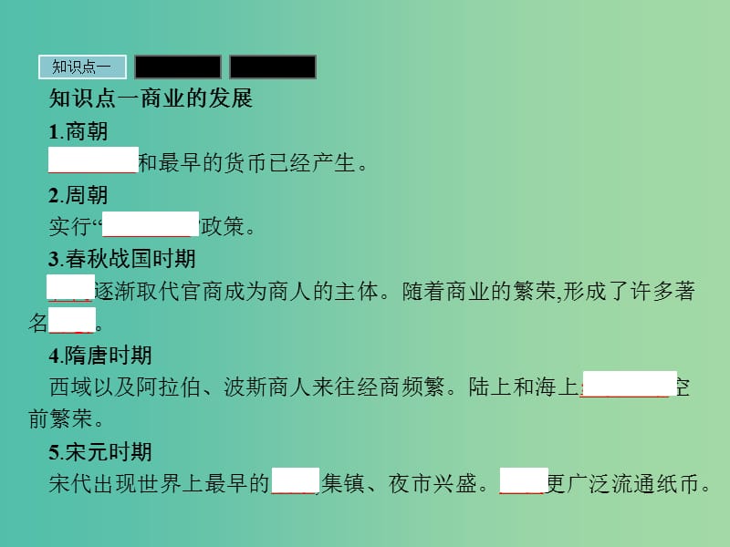 高中历史 第一单元 中国古代的农耕经济 1.5 农耕时代的商业与城市课件 岳麓版必修2.ppt_第3页