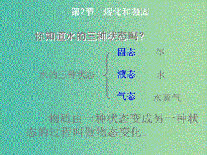 八年級(jí)物理上冊(cè) 第3章 物態(tài)變化 第2節(jié) 熔化和凝固課件 （新版）新人教版.ppt