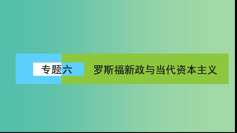 高中历史 专题6 罗斯福新政与当代资本主义 6.1“自由放任”的美国课件 人民版必修2.ppt_第1页