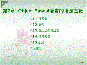 ObjectPascal语言的语法基础.ppt