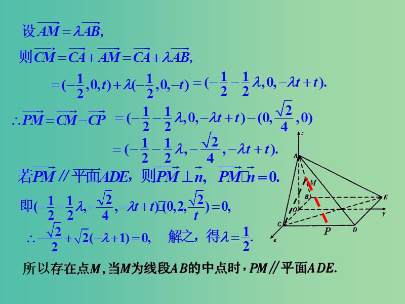 高考数学一轮复习 用立体几何中向量方法——求空间角与距离05课件.ppt_第3页