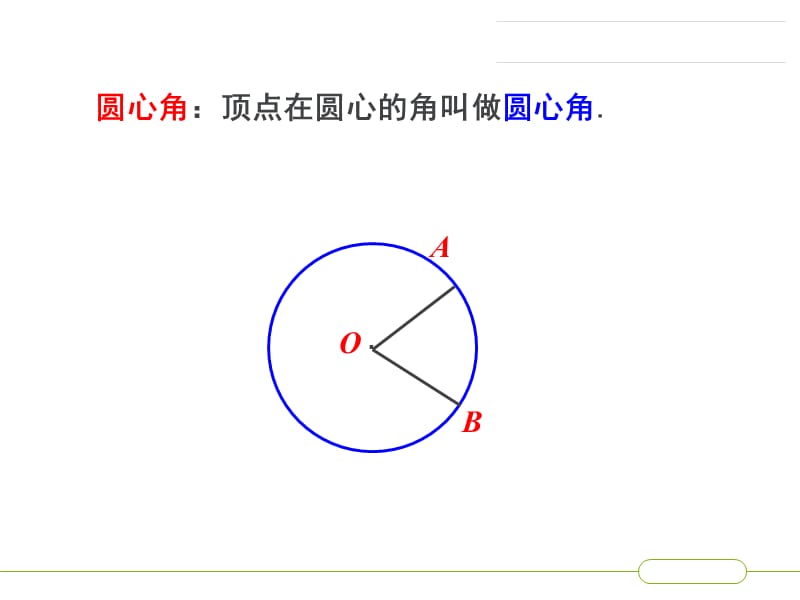 圆心角之圆心角与弧的度数.ppt_第1页