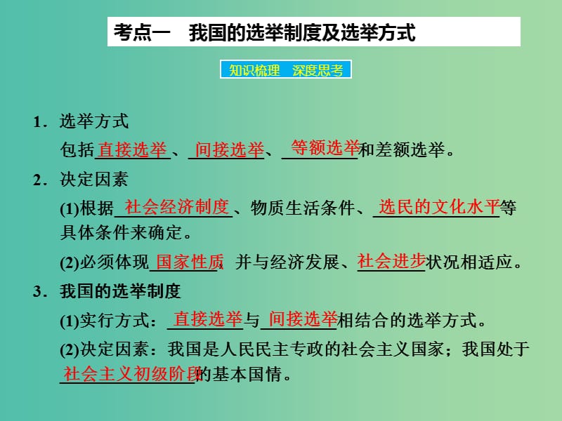 高考政治大一轮复习 第五单元 第二课 我国公民的政治参与课件 新人教版.ppt_第3页