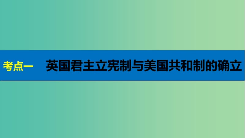 高考历史二轮复习 阶段二 近代的中国与西方世界 专题七 近代西方民主政治的确立与发展课件.ppt_第3页