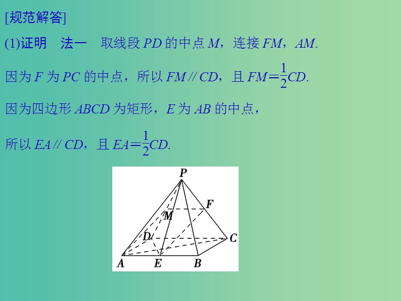 高考数学二轮专题复习 第二部分 考前增分指导二模板2 立体几何问题课件 理.ppt_第2页