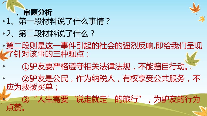 任务驱动型作文“驴友事件”-.ppt_第2页