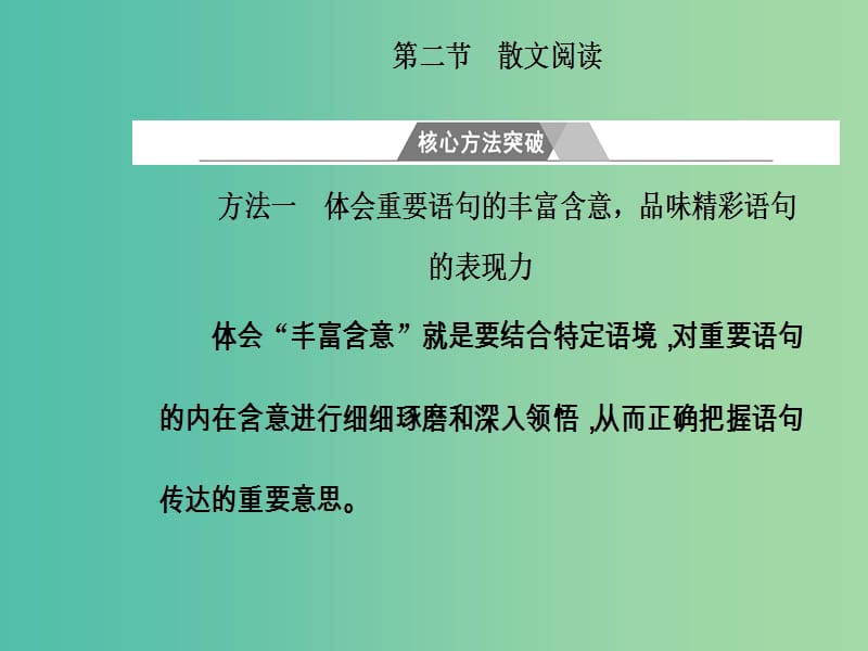 高中语文一轮复习专题十二文学类文本阅读第二节散文阅读核心方法突破课件.ppt_第3页