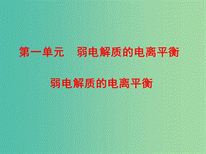 高中化學(xué) 專題3 第1單元 第2課時 弱電解質(zhì)的電離平衡課件 蘇教版選修4.ppt