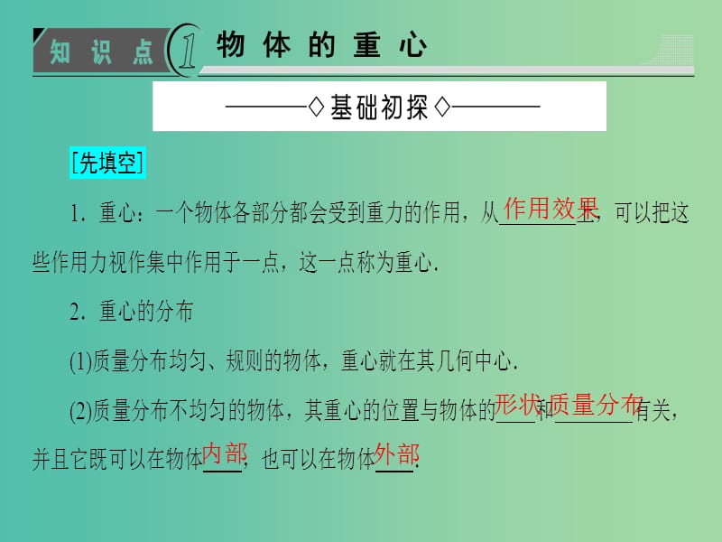 高中物理 第3章 力与相互作用 3.4 分析物体的受力课件 沪科版必修1.ppt_第3页